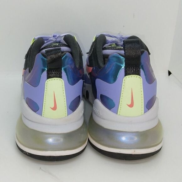 Nike Air Max 270 React Womens Pre-owned Purple/Gray/Salmon Sneakers - sz. 7 - Picture 4 of 6